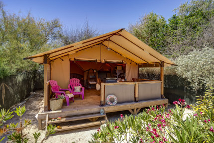 WALIBOU Lodge Confort, 30m², op paaltjes, 2 kamers - Californie Plage