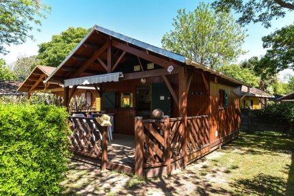 Chalet bois PHENIX 20m² (bois traditionnel) climatisation + PLANCHA + TV + WIFI - Les Galets