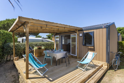 Mobil-home PREMIUM - 1 chambre - Le Cormoran - Romanée