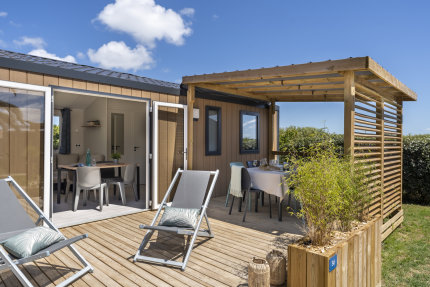 Mobil-home PREMIUM - 2 chambres - Le Cormoran - Romanée