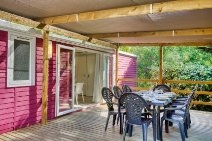 Stacaravan LUXE (airconditioning + tv + Vaatwasser) - Les Champs Blancs