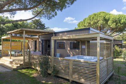 Mobilheim EXCLUSIF 2 zimmer Jacuzzi - La Plage - Romanée