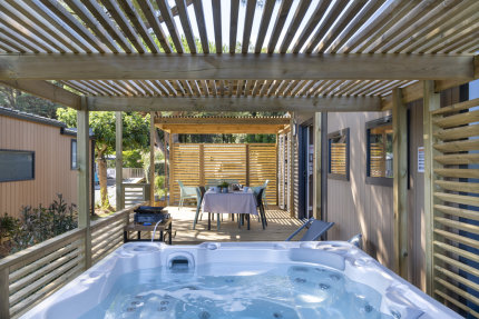 Mobilhome EXCLUSIF 3 habitaciones Jacuzzi - Le Fort Espagnol - Romanée