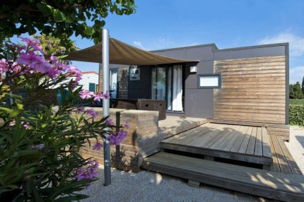 Stacaravan Méditerranée - 2 slaapkamers en airconditioning - Les Jardins Catalans