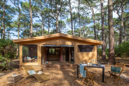 2-Clover Lodge Zelt - 2 Schlafzimmer - Ausgestattete Küche - Badezimmer - Le Tedey