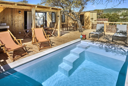 Lodge Luxe Riviera panoramisch zeezicht - Au Paradis des Campeurs