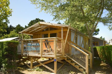 Sweetflower sur pilotis Confort 43m² (2 chambres) + terrasse semi-couverte de 11 m² + TV - Le Bois d'Amour