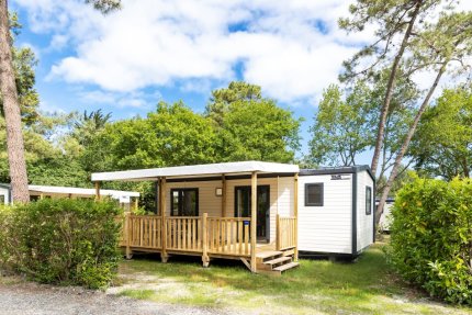 Mobilheim Premium 40m² (2 Schlafzimmer) - 2 Badezimmer + Terrasse + TV - Le Vieux Moulin