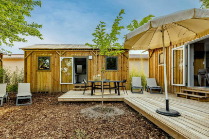 Cabane Twin 10 p 5 Ch 3 Sdb **** clim - Domaine Les Carrelets de Soulac