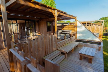Cottage 4p 2ch 2sdb Premium clim Terrasse XXL - Domaine de la Rive