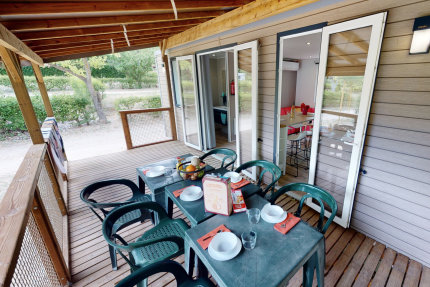 Casa móvil Cigale - 35 m² - 3 habitaciones (5 adultos y 1 niño de máximo 12 años) - Les Hautes Prairies