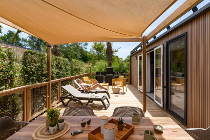 Lodge 3 Prestige- Voetgangersgebie (3 slaapkamers, 40 m², 2 badkamers) terras, airconditioning, TV - La Sirène