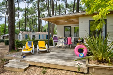 Luxe vakantiehuis met 2 slaapkamers | PREMIUM - Overdekt terras van 32 tot 56 m² - TV - Vaatwasser - GRATIS WIFI - Au Bois des Biches
