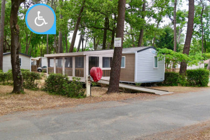 Mobile home Life 2bd | PREMIUM-32m²-PRM-A/C-TV-DW-Plancha-Free wifi-Covered terrace - Au Bois des Biches