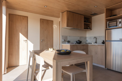 MOBIL-HOME PRIVILEGE 2 slaapkamers - 31 m² - Domaine de Sainte Veziane