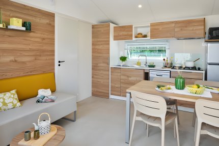 Mobil-home Confort+ 6 personnes 2 chambres 2 sdb - L'Orée du Bois