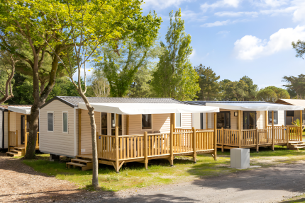 Mobilhome Confort 32m² (3 habitaciones) + terraza + TV - Le Vieux Moulin