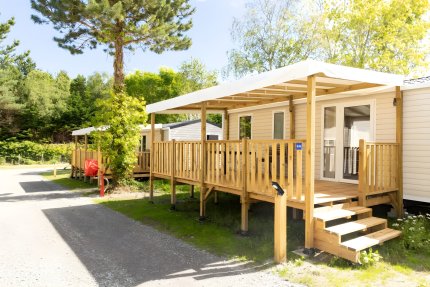 Mobile-home Confort 34m² (3 bedrooms) + terrace + TV - Le Vieux Moulin