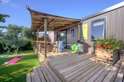 Mobilheim Ciela Prestige-3 Schlafzimmer, davon 1 Master-Suite - Bettwäsche und Handtücher inklusive - Les Fontaines