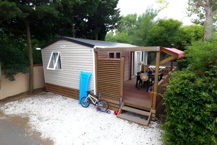Mobilhome LUXE (climatisation + tv + lave-vaisselle) 5 - Les Champs Blancs