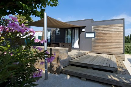 Stacaravan Méditerranée - 2 slaapkamers en airconditioning - Les Jardins Catalans