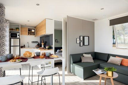 Ferienhaus – 4 Personen – 2 Schlafzimmer – Sonniges Mobilheim - Bon Port