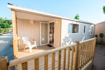 Mobil Home Pyrénées 3 Pièces 4/6 Personnes Climatisé + TV - Le Lagon d'Argelès