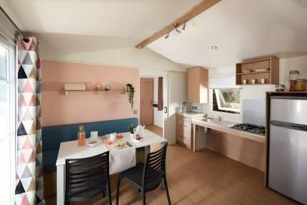 Mobil Home PMR 3 Pièces 4 Personnes Climatisé + TV - Le Lagon d'Argelès