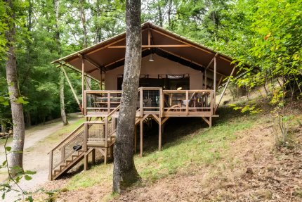 Tente Lodge XL Luxe Safari 4 Pièces 6 Personnes - La Serre