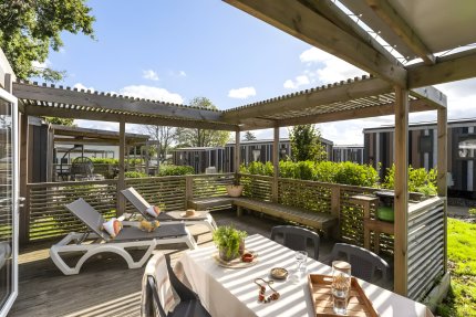 Cabane Premium 3 Pièces 4 Personnes Climatisée + TV - Village Perrosien