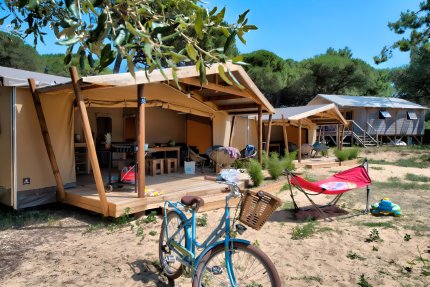 Ecolodge Cotton Confort 32 m² - 2 chambres - terrasse couverte de 11m² + TV - Le Bel Air
