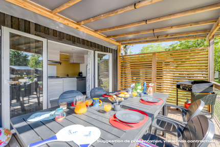 NEW // Homeflower Premium 29m²PMR (2ch) + terrasse + TV + LV + Clim + Draps + Serviettes - Mas de Champel