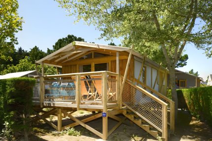 Sweetflower sur pilotis Confort 43m² (2 chambres) + terrasse semi-couverte de 11 m² + TV - Le Bois d'Amour