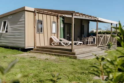 Homeflower PREMIUM 35m² (3 chambres) + CLIM + terrasse semi-couverte + lave-vaisselle + TV - Le Conleau