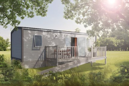 Mobil Home Confort 27m² (2 chambres) PMR + terrasse + TV - Le Port de la Chaîne