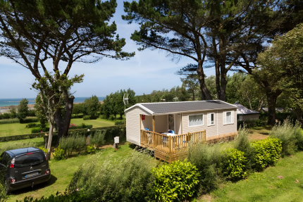 Mobil Home Standard 25m² (2 chambres) + terrasse intégrée 4m² + TV - Le Port de la Chaîne