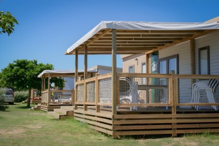 Homeflower Premium 35m² (3 Schlafzimmer) + KLIMAANLAGE + halbüberdachte Terrasse + TV + Bettwäsche - Les Paludiers