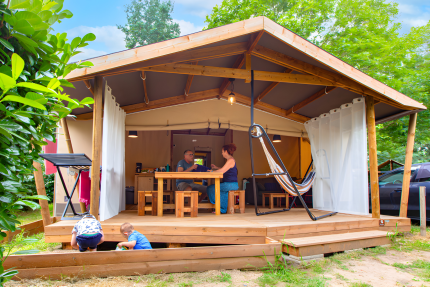 Ecolodge Cotton canvas Confort 35m² 3 bedrooms + 11m² sheltered terrace + TV - L'Ile d'Offard
