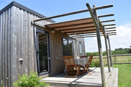 Cottage Premium 28m² - 2 kamers + Overdekt terras + LV + TV + Met lakens + Baddoek - Le Petit Paris