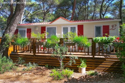 Stacaravan Sumba 2 slaapkmaers 32m² - La Pinède