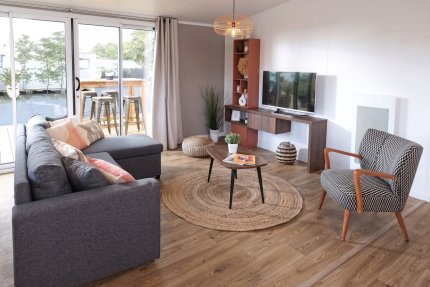 Cottage XXL 2ch 2 SDB | PREMIUM+ -80m²-Jardin-Clim-TV-lave-vaiss.-lave-ling.-frigo-americain-four-pl - Au Bois des Biches