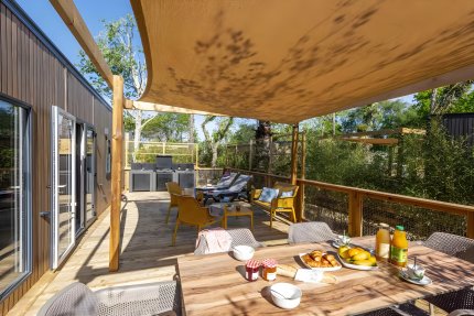 Cottage 3 Signature (3 habitaciones, 40m², 2 cuartos de banos) terraza, aire acondicionado, TV - Le Bois de Valmarie