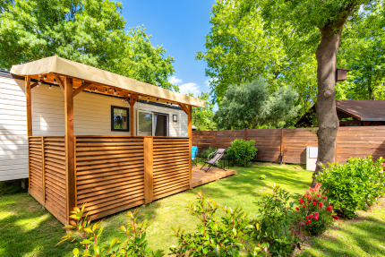 Mobil Home COSY GARDEN 2 chambres 27m², clim, plancha, tv , wifi - Les Galets