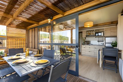 Chalet Morea XL Signature 2 slaapkamers - Aan de rivierzijde - Airco - Domaine de la Plage