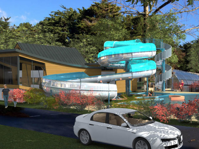 Extension du parc aquatique au camping Le Moulin de l’Eclis
